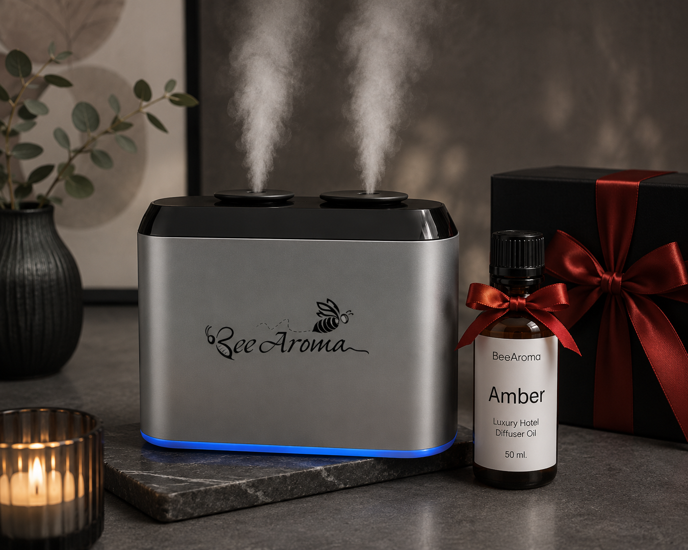 Խելացի դիֆուզոր Aura + ՆՎԵՐ 2 տարբեր 50 Մլ Եթերայուղ